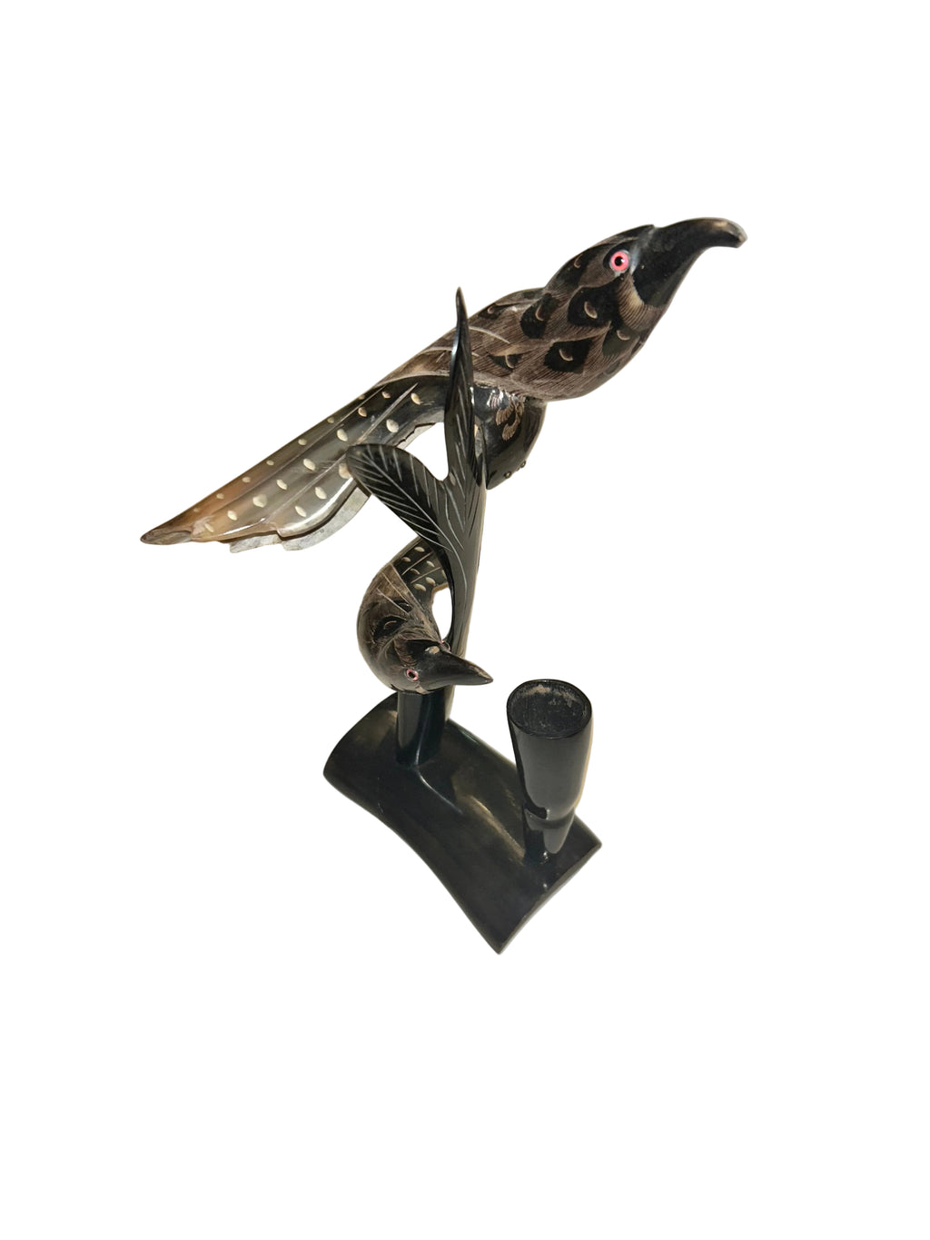 horn taper candle holder