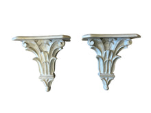 Load image into Gallery viewer, white resin wall sconces-pair