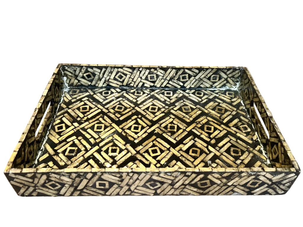 tribal inlay tray