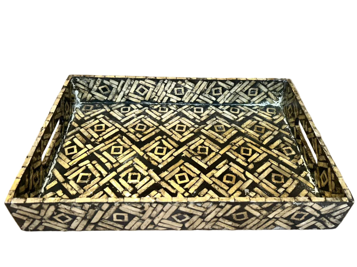 tribal inlay tray