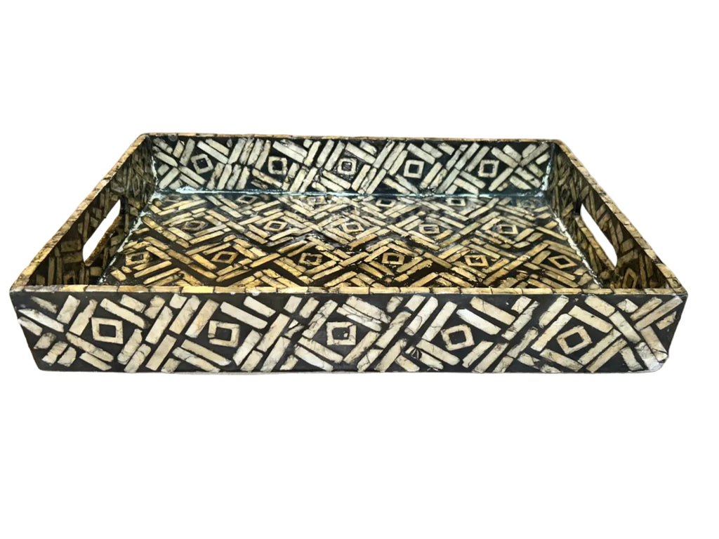 tribal inlay tray