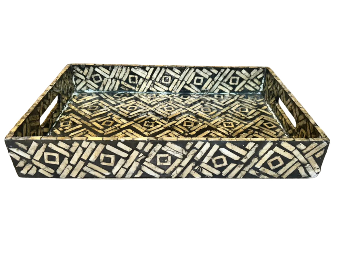 tribal inlay tray