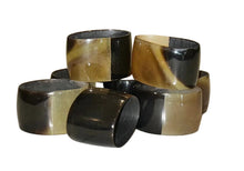 Load image into Gallery viewer, horn napkin rings -set of 8