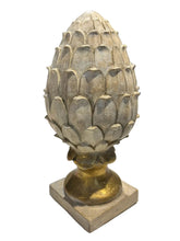 Load image into Gallery viewer, pair wood carved artichoke
