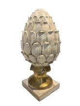 Load image into Gallery viewer, pair wood carved artichoke