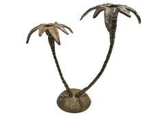 Load image into Gallery viewer, vintage palm tree candlestick holder