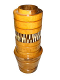 wood/porcupine vase