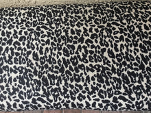 Load image into Gallery viewer, leopard print fabric accent bench