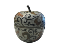 Load image into Gallery viewer, vintage brass apple-shaped trinket box