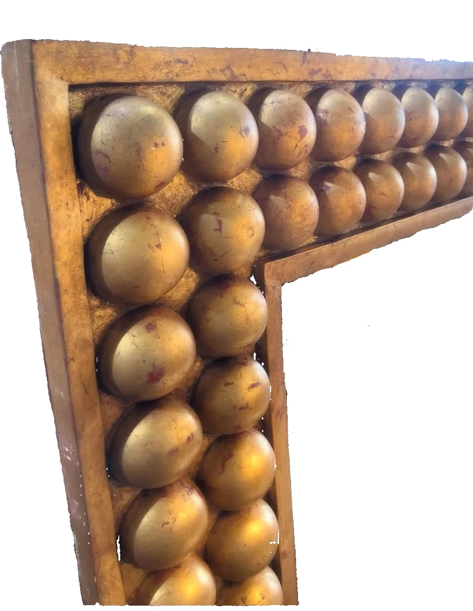 double beaded wall mirror