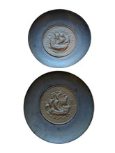 Load image into Gallery viewer, pair vintage metal ship  wall plates