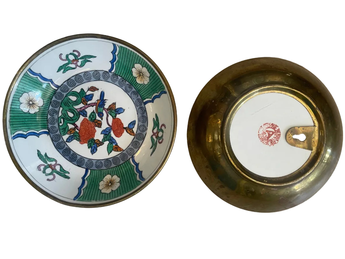 hand painted wall plates-pair
