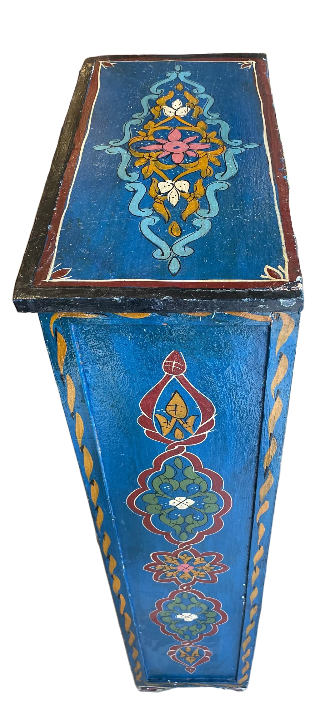 hand painted moroccan storage cabinet