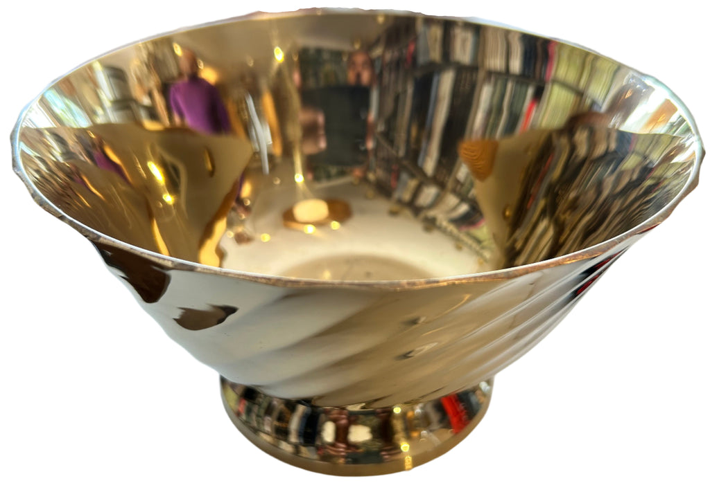 brass swirl bowl