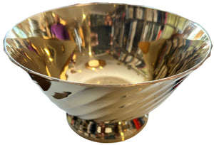 Brass swirl bowl