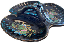 Load image into Gallery viewer, black dish with grape motif