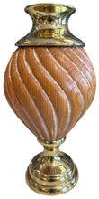 Load image into Gallery viewer, wood swirl vase