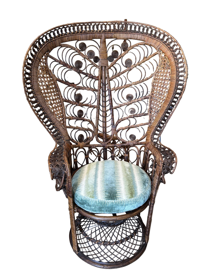 vintage peacock chair
