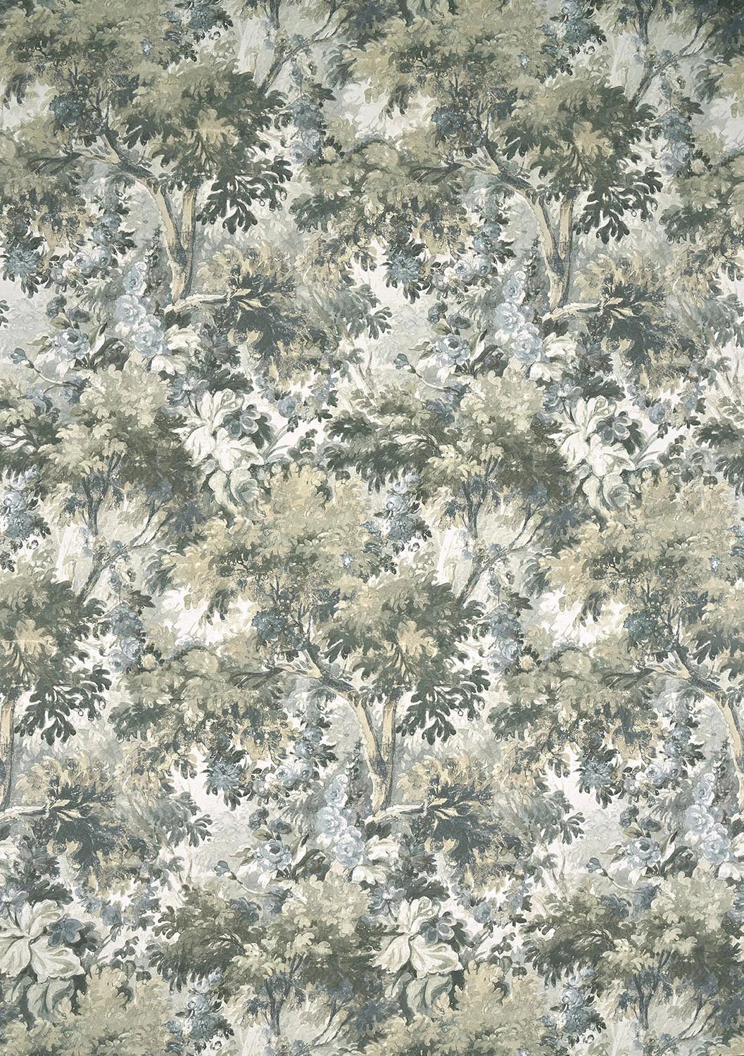 Bois dormant wallpaper in Grisaille
