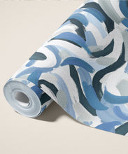 Load image into Gallery viewer, Impasto Type II Vinyl Wallpaper - Colourway: Denim - Roll - Commercial Wallcoverings