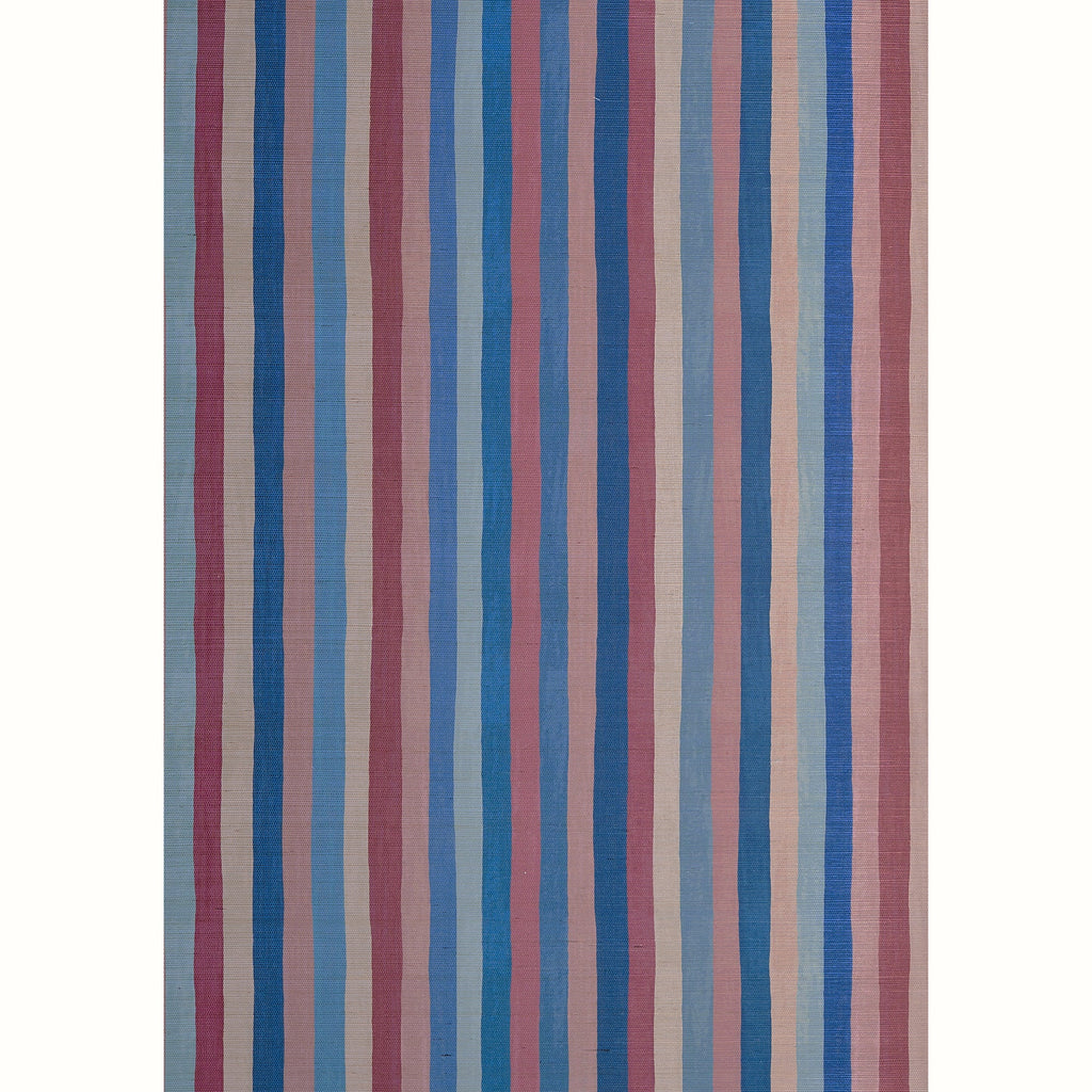 Jacob's Stripe Grasscloth Wallpaper by Peter Dunham - Gold/Sage
