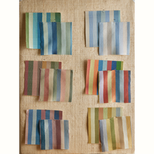 Load image into Gallery viewer, Jacob's Stripe Grasscloth Wallpaper by Peter Dunham - Pale Blues