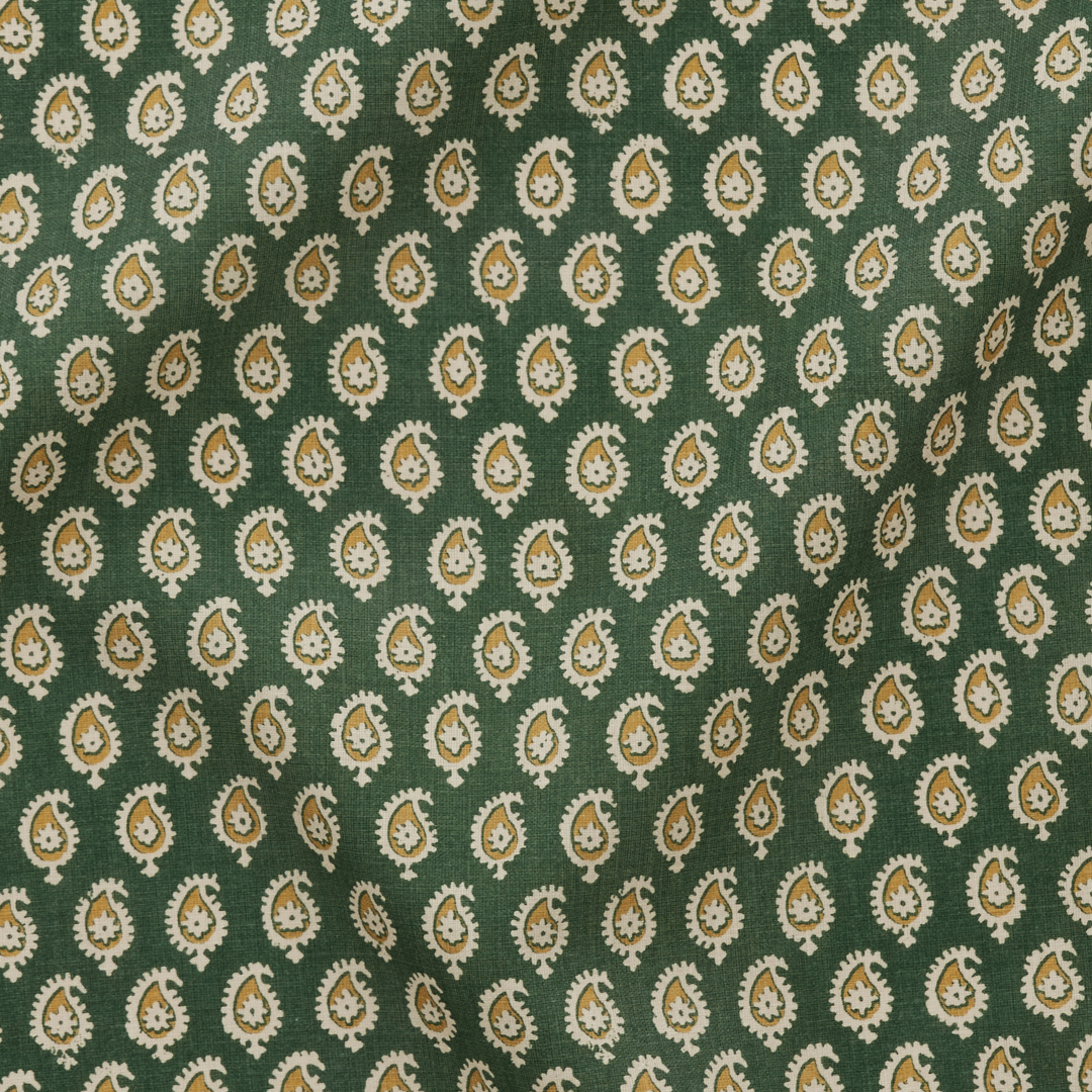 Janpath Outdoor Fabric by Peter Dunham - Green/Gold
