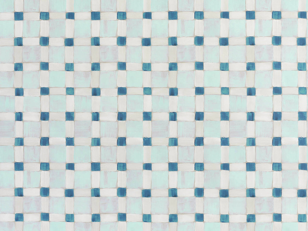 Patio wallpaper in Aqua