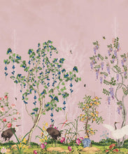 Load image into Gallery viewer, Oriental Garden Mural • Coral • Part 1 • Swatch