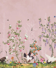 Load image into Gallery viewer, Oriental Garden Mural • Coral • Part 2 • Swatch