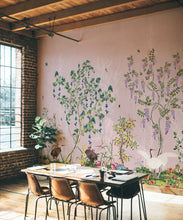 Load image into Gallery viewer, Oriental Garden Mural • Coral • Part 1 • Insitu