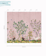 Load image into Gallery viewer, KH-Oriental-Garden-Mural-Coral-Part1-Mural-Map