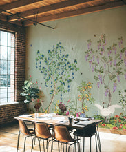 Load image into Gallery viewer, Oriental Garden Mural • Green Tea • Part 1 • Insitu
