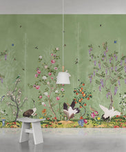 Load image into Gallery viewer, Oriental Garden Mural • Green Tea • Part 2 • Insitu