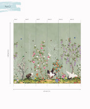 Load image into Gallery viewer, KH-Oriental-Garden-Mural-Green-Tea-Part2-Mural-Map