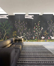 Load image into Gallery viewer, Oriental Garden Mural • Night • Part 1 &amp; Part 2 • Insitu