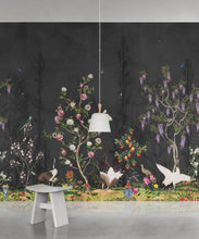 Load image into Gallery viewer, Oriental Garden Mural • Night • Part 2 • Insitu
