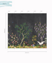 Load image into Gallery viewer, KH-Oriental-Garden-Mural-Night-Part1-Mural-Map