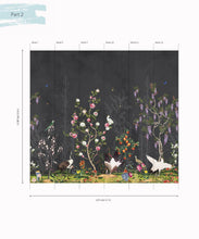Load image into Gallery viewer, KH-Oriental-Garden-Mural-Night-Part2-Mural-Map