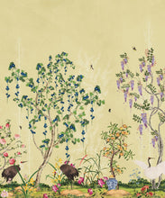 Load image into Gallery viewer, Oriental Garden Mural • Sun • Part 1 • Swatch
