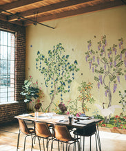 Load image into Gallery viewer, Oriental Garden Mural • Sun • Part 1 • Insitu