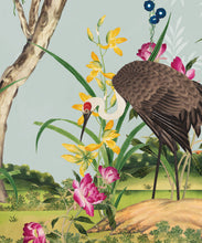 Load image into Gallery viewer, Oriental Garden Mural • Teal • Part 1 • Scale