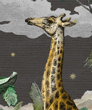 Load image into Gallery viewer, Etched Safari Mural • Night • Scale