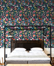 Load image into Gallery viewer, J'Adore Wallpaper • Denim • Insitu