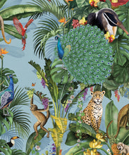 Load image into Gallery viewer, Festa Wallpaper • Blue • Swatch