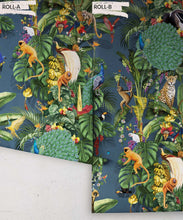 Load image into Gallery viewer, Festa Wallpaper • Denim • Rolls