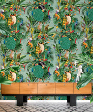 Load image into Gallery viewer, Festa Wallpaper • Jade • Insitu
