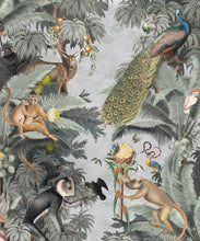 Load image into Gallery viewer, Arcadia Wallpaper • Grey • Swatch
