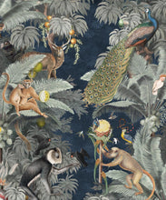 Load image into Gallery viewer, Arcadia Wallpaper • Navy • Swatch