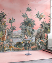 Load image into Gallery viewer, Eden Mural • Pink • Insitu
